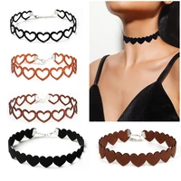 black lace tattoo choker vintage velvet hollow love creative necklace womens jewelry neckline decoration party supply for girls