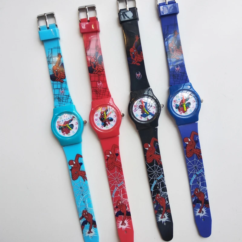Dropshipping Spiderman Cartoon Baby Watch Kids Watches Children Rubber Quartz Boys Girls Gift Hour Reloj Montre Relogio | Наручные часы