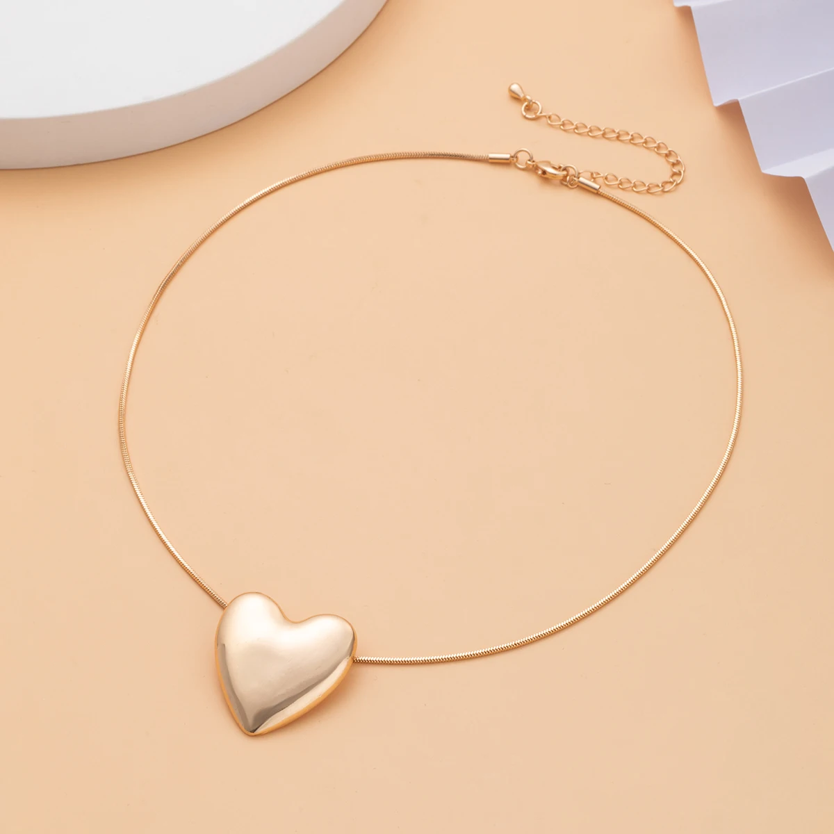 Ingemark минимализм любовь сердце кулон ожерелье для женщин девушек ошейник змея