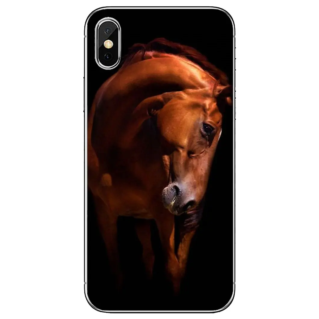 Чехлы для телефонов Entropy-horse-коричневый-Mustang-рисунок Samsung Galaxy A9 A8 Star Lite A3 A5 A7 A6 Plus 2018
