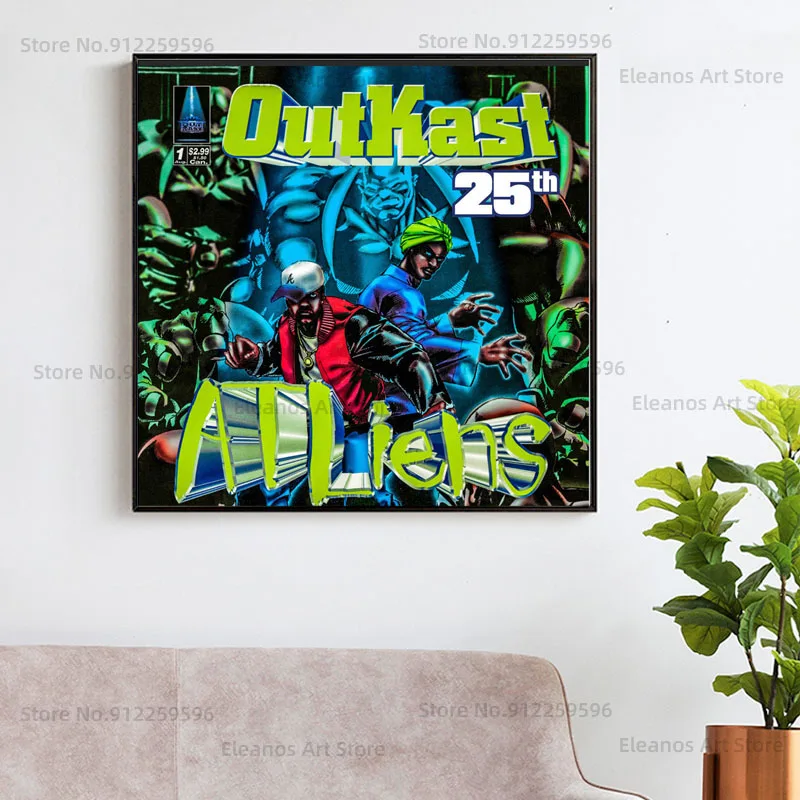 Популярный альбом Z413 Outkast atlinks настенный плакат в стиле хип-хоп со звездами