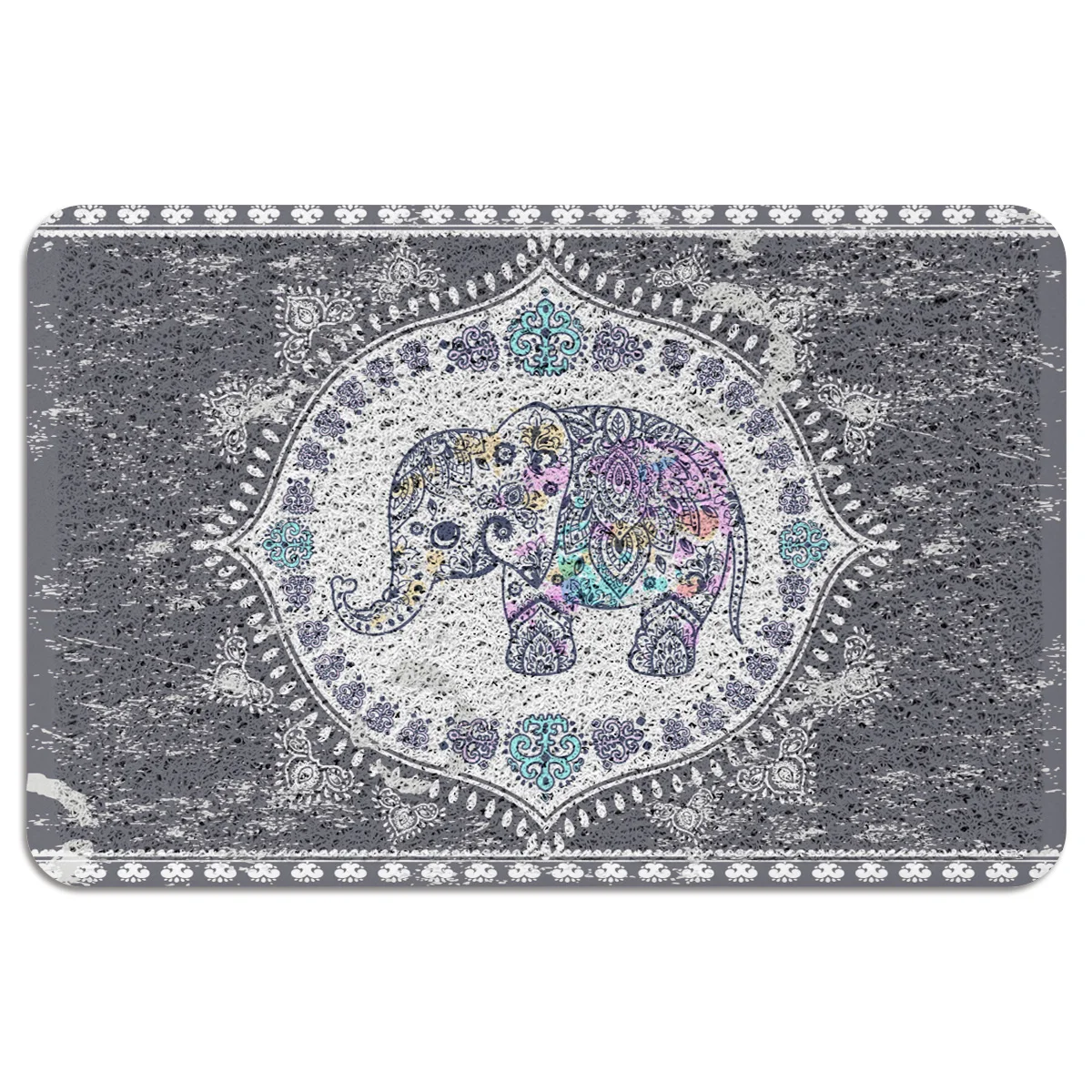 Австралийский Индийский Слон богемный ковер нескользящий ПВХ коврик для входной