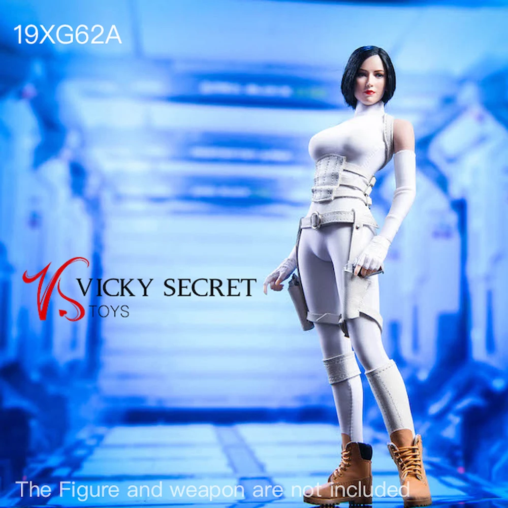 VSTOYS – collants noirs de phénix, 1/6, blancs, sans corps, Sculpture de tête, vêtements féminins noirs, 19XG62B