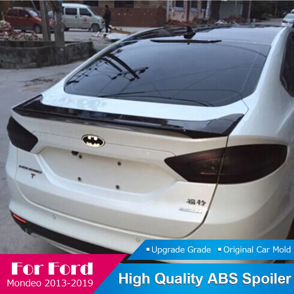Черный спойлер для Ford Mondeo 2013 2019 высококачественный Автомобильный задний из АБС