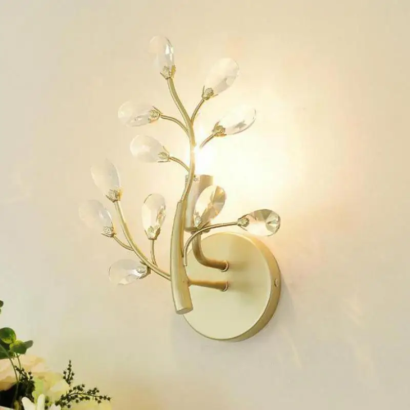 Современные прикроватные хрустальные светильники для балкона настенные отеля