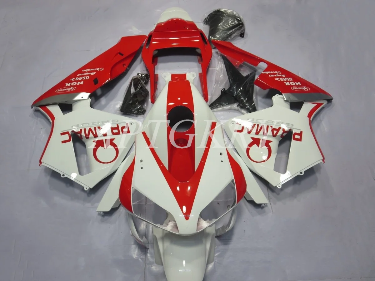 

Новый комплект обтекателей для мотоцикла из АБС-пластика, подходит для HONDA CBR600RR F5 2003 2004 03 04, кузов красного и белого цвета на заказ
