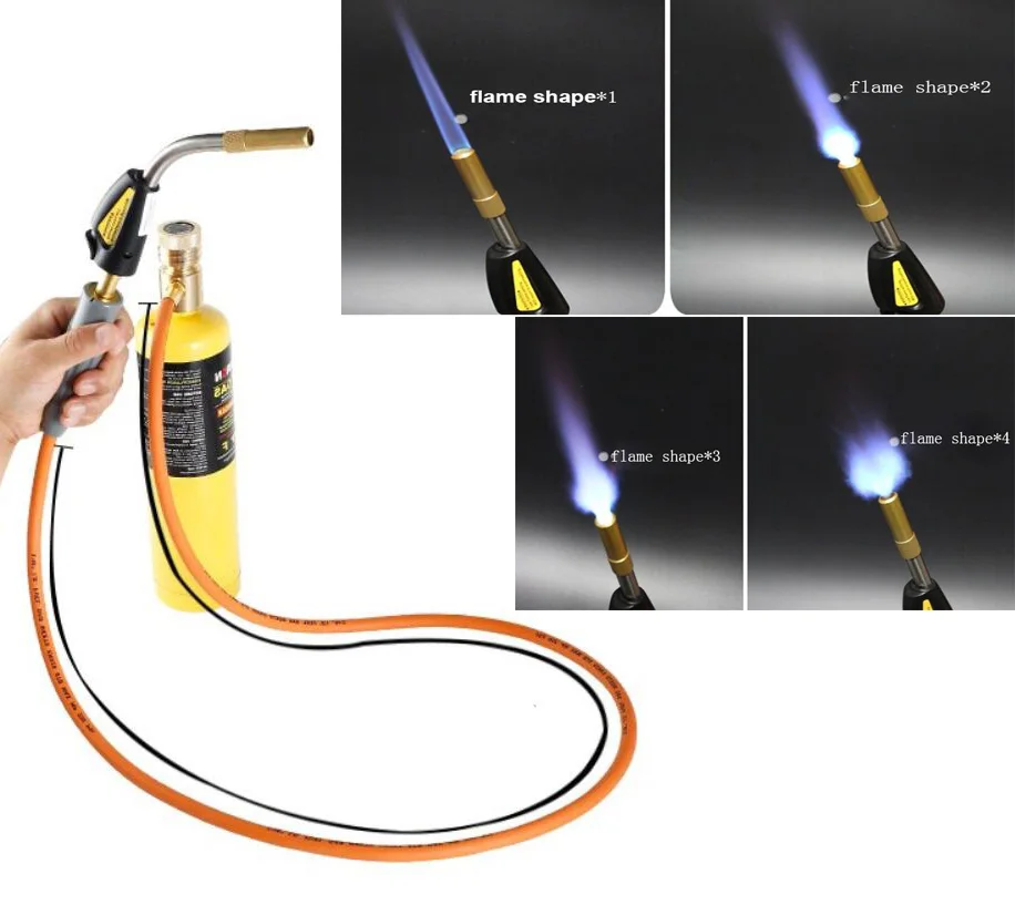 Горелка для МАПП газа газовая Сварочная горелка самозажигание 1 5 м (5 футов) шланг
