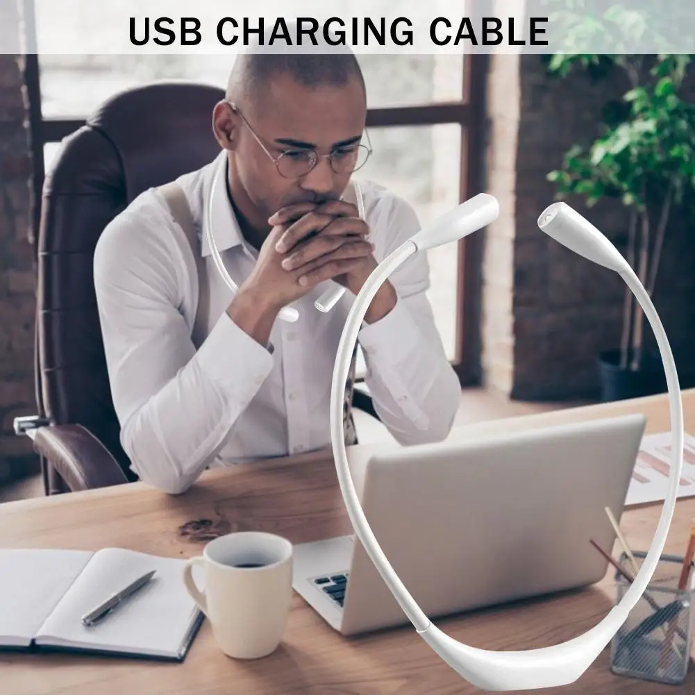 Портативный для чтения книг светильник светодиодный висит шеи с 3 Регулировка