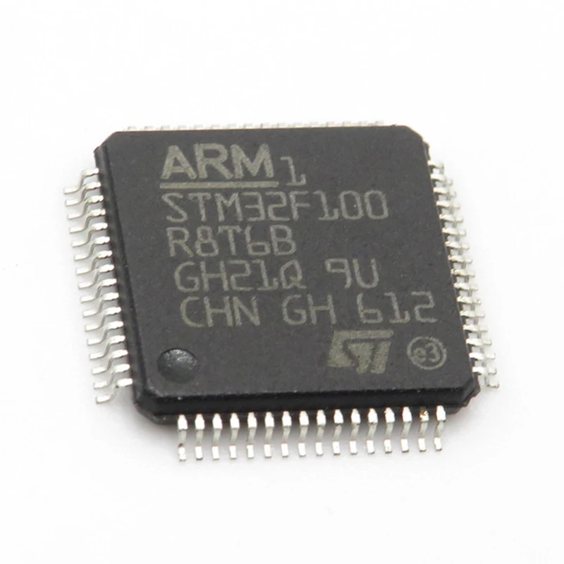 1-100 PCS STM32F100R8T6B LQFP-64 64KB Flash Cortex-M3 32-bit Microcontroller Brand New Original