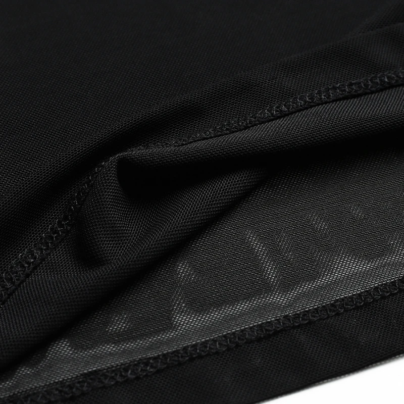 Осенне-зимняя Готическая черно-белая винтажная высокоэластичная Просвечивающая