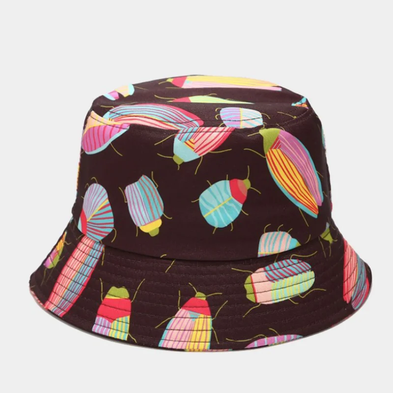 Панама детская летняя с принтом в виде насекомых | Аксессуары для одежды