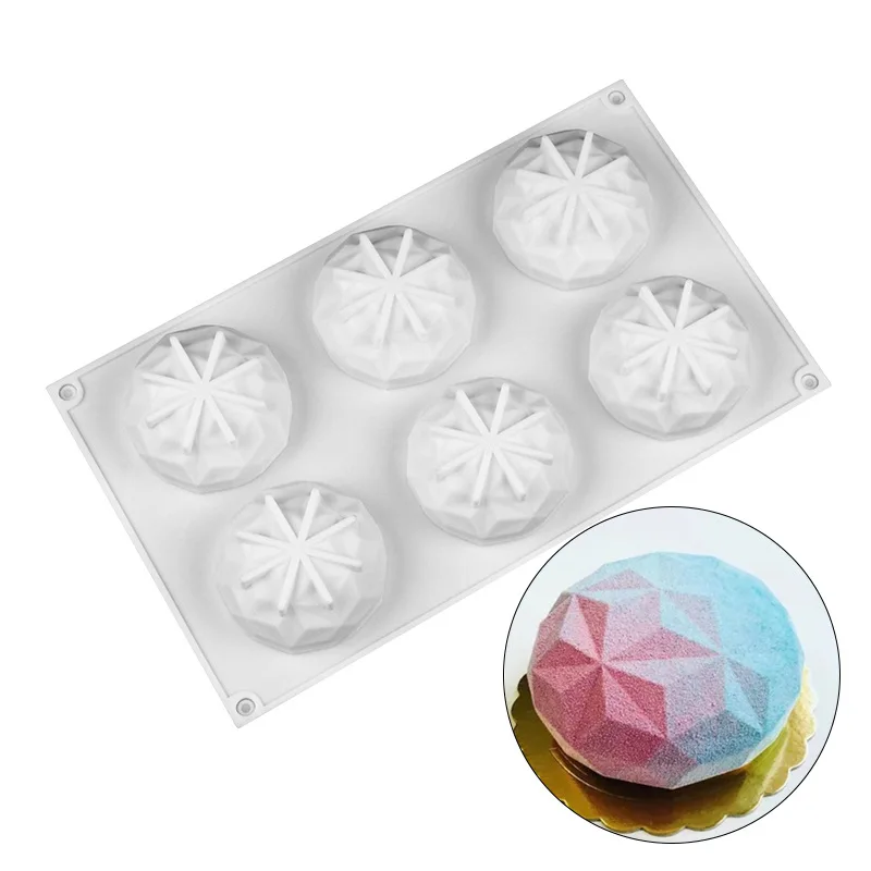 

Soap Mold Silicone 6 Cavities Handmade Diy Mould for Soap Making Loaf Cake Pan Pudding Molds Muffin Brownie Baking Supplies Tool