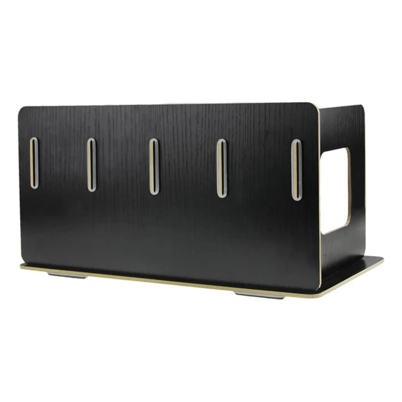 

Detachable Wooden 4 Sections Storage Rack Box Board DIY CD DVD Stand