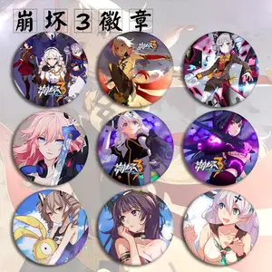 Honkai Impact 3 брошь в стиле аниме