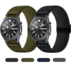 Нейлоновый ремешок Соло для Samsung Galaxy Watch 4 40 мм 44 мм, эластичный регулируемый браслет из ткани для Galaxy Watch 4 classic 46 мм 42 мм