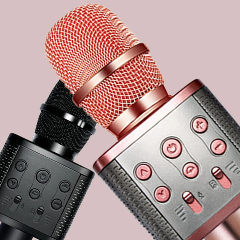 Беспроводной микрофон для караоке удобный дома пения на открытом воздухе в любое