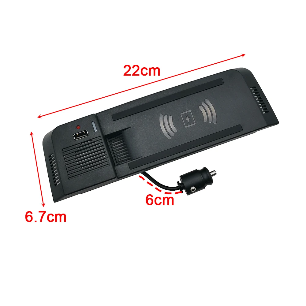 15w car qi wireless charger for audi a4 b8 a5 s5 q5 2009 2016 fast charging plate wireless phone charger accessories free global shipping