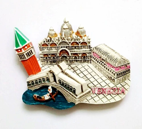 Магнит на холодильник в Венеции с 3d-рисунком ручная работа дорожный сувенир