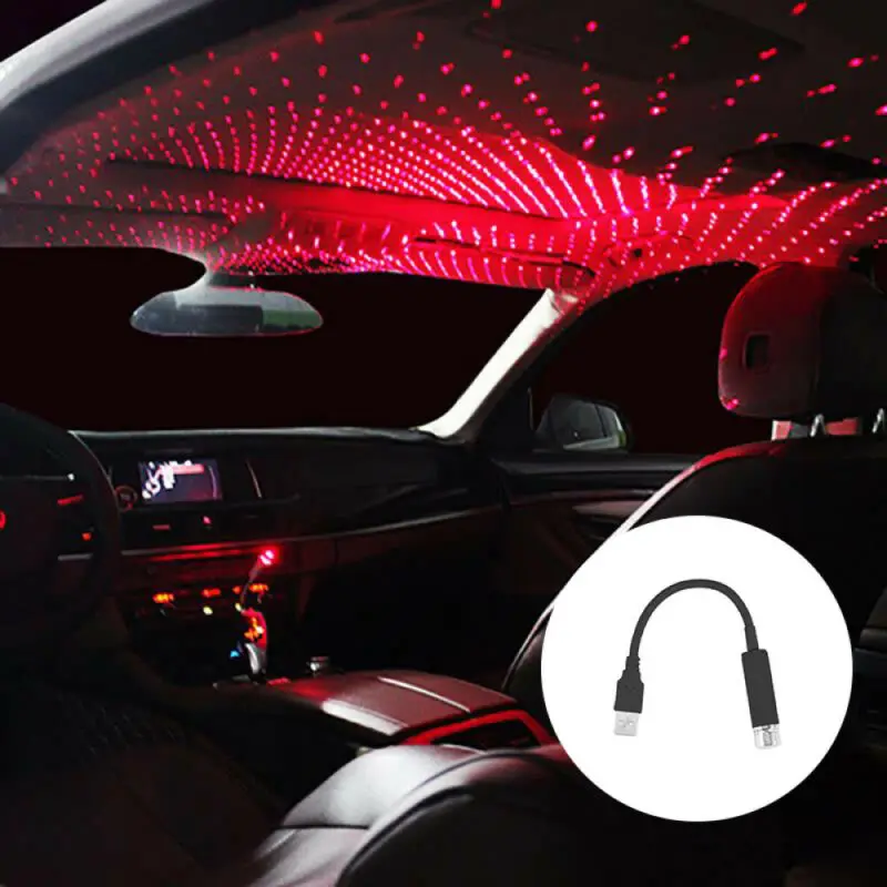 Светодиодный USB светильник для автомобиля Audi A3/A4/A6/A7/A8/A5/Q3/Q5/Q7/R8/RS3/TT/RS/RS5/S4/S6 красный