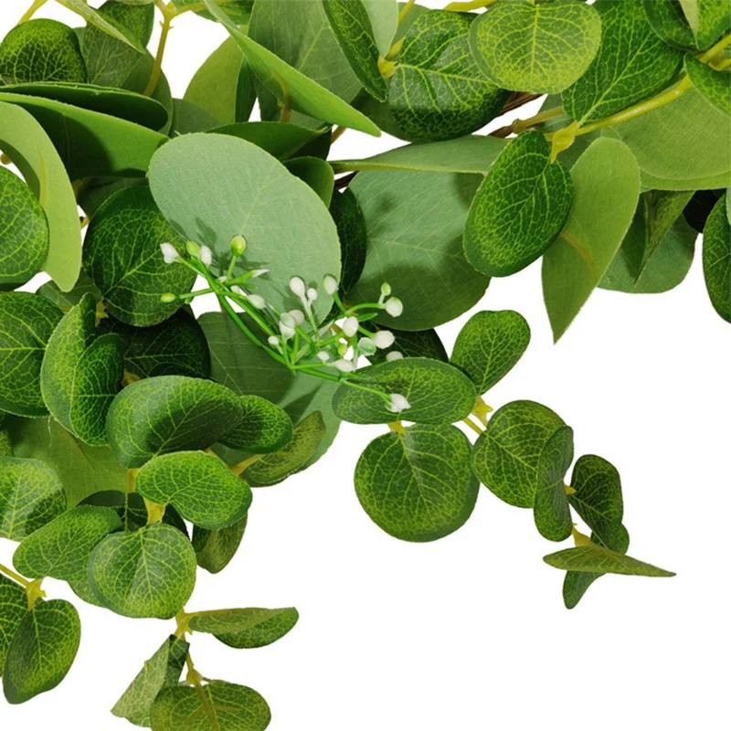 

Artificial Eucalyptus Vines Handmade Garland Greenery Ivy for Wedding Backdrop Arch Wall Office Farmhouse Home Decor