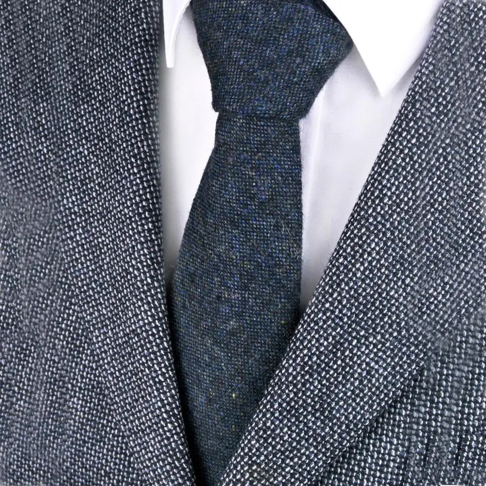 Free Shipping Blue Green Gray Grey Dark Brown Beige Pink Solid Men's Ties Neckties Wool Wholesale Suit Gift For Men Elegant New