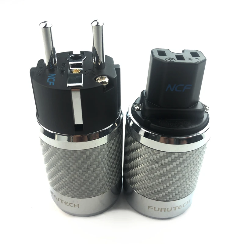 

High End Furutech FI-50 NCF Nano Crystal EU/US Power Rhodium Plating Hifi Supply Plug 15A 125V /10A 250V AC