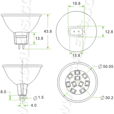 Фото MR16 Светодиодная лампа SMD 10 шт. 12 В Коммерческая инженерия для внутреннего MR16 Светодиодная лампа SMD 10 шт. 12 В Коммерческая инженерия для внутреннего