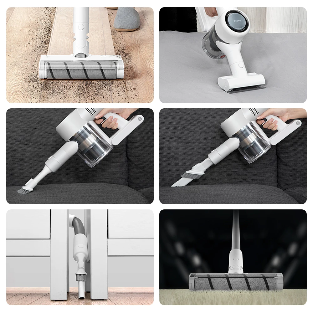 Promo Code【11000-1000₽:NEWYEAR1000】Dreame V10 Ручной пылесос Smart Sweeper Беспроводные вертикальные