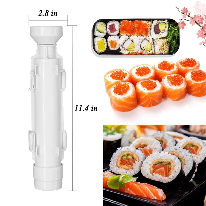 

Quick Sushi Tools Sushi Maker Roller Rice Mold Vegetable Meat Rolling Tool Onigiri Bento Accessories Kawaii Kitchen Gadgets