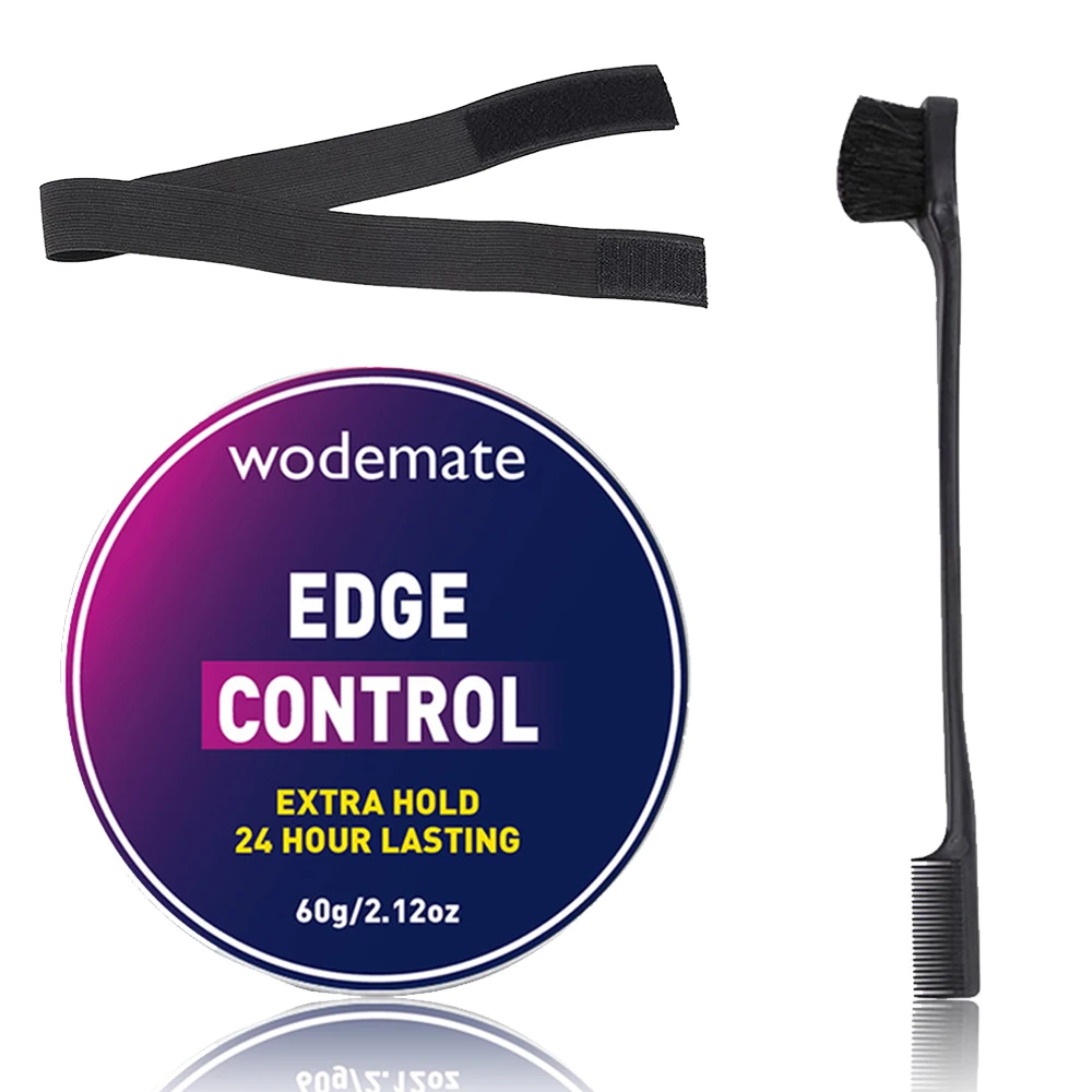 

Hair Wax Stick For Wigs Non Greasy Strong Hold Edge Control Gel No Flakes+Elastic Band For Wigs Adjustable Headband With Velcro