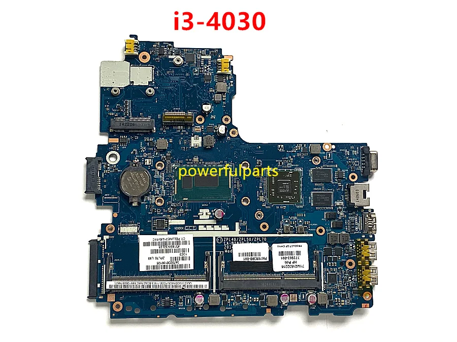 

ZPL40 LA-B181P motherboard for hp probook 450 G2 440 G2 laptop mainboard with i3-4030 cpu +graphic soldered on board tested ok