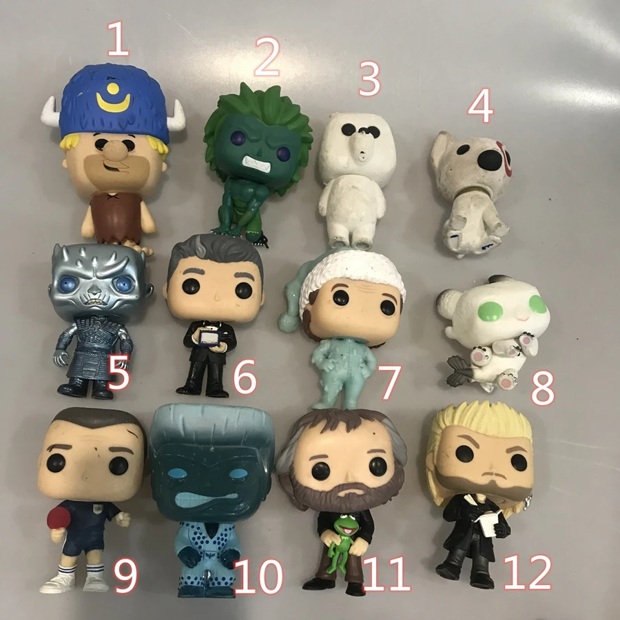 

Original Secondhand Flintstones, Street Bear, Dog, GOT, Train Action Figure Collectible Model Loose Toy No box