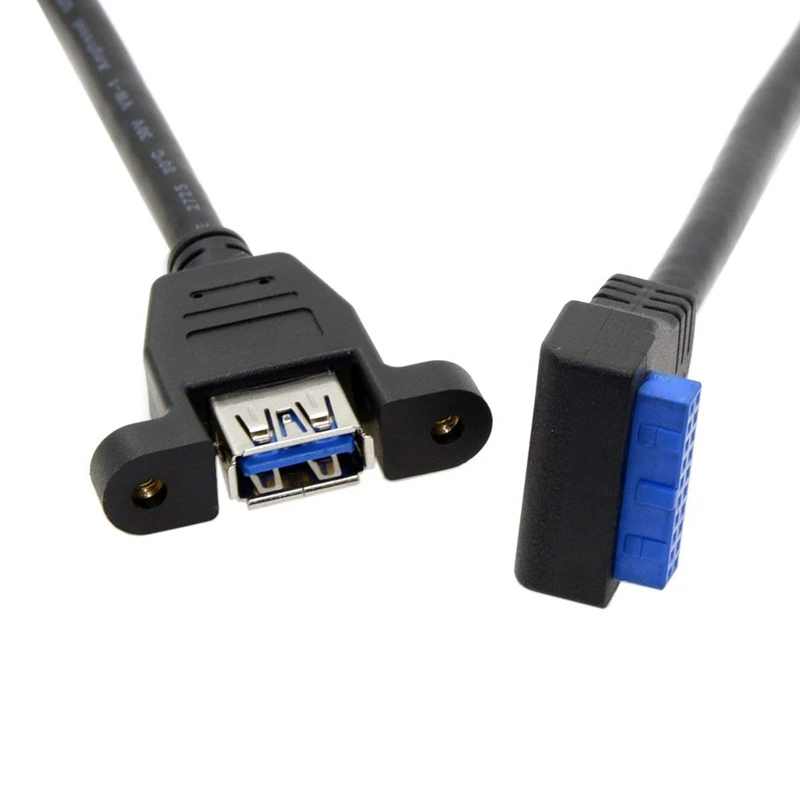 USB 3 0 одиночный порт A женский винтовой Тип крепления для угловой материнской