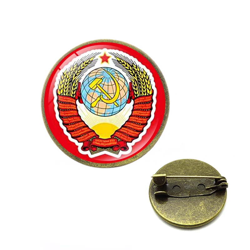 Броши в виде молота и серпа стиле холодной войны Советская CCCP красная звезда