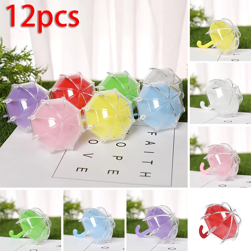 12 шт. мини коробка для конфет в форме зонта маленькие подарочные коробки