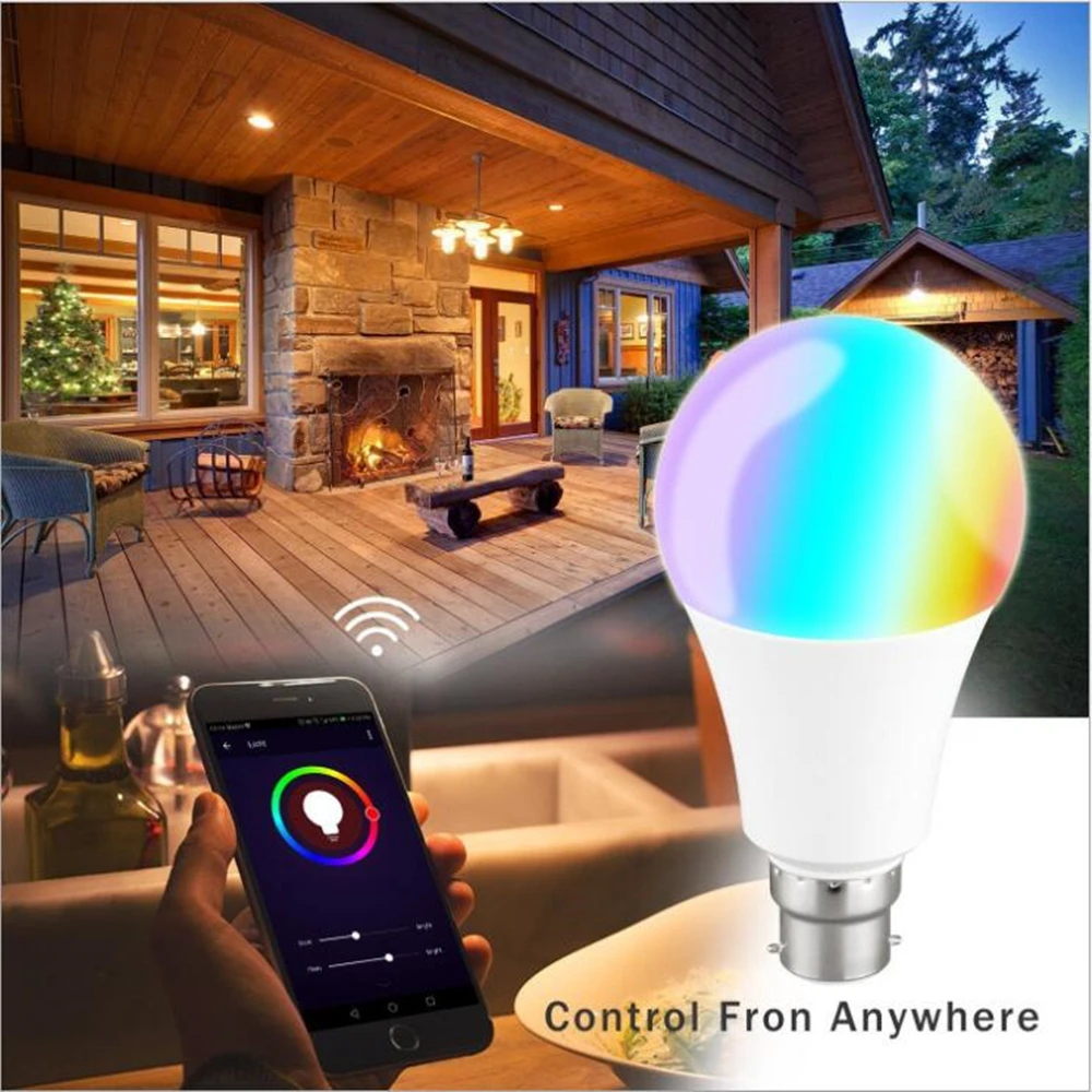 

wifi smart bulb B22 E27 smart house APP dimming support Alexa Google IFTTT smart speaker voice control 11wled decorative lights