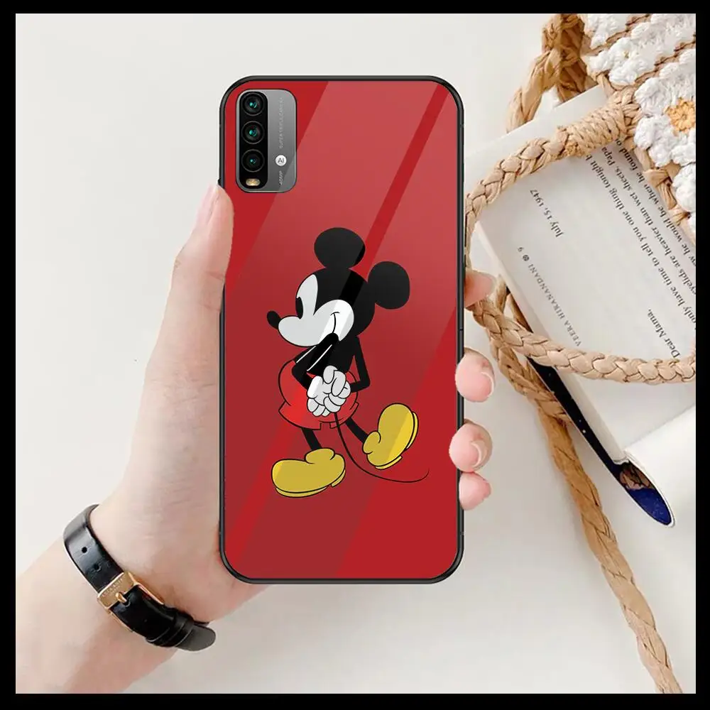 

Disney Cartoon Mouse Mickey Phone Case For XiaoMi Redmi 11lite ultra 9 8A 7A 6 A Pro T 5G K40 Anime Black Cover Silicone Back Pr