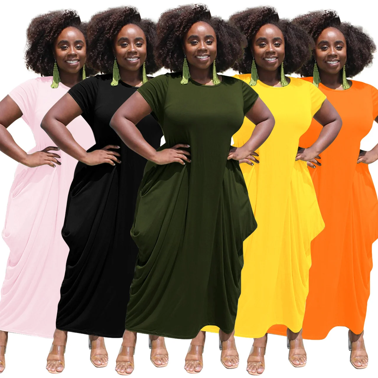 

Plus Size Women's Summer Print Stitching Flower Long Banquet Dress 2021 Bodycon Dress Elegant Sexy Woman Super Long Dress