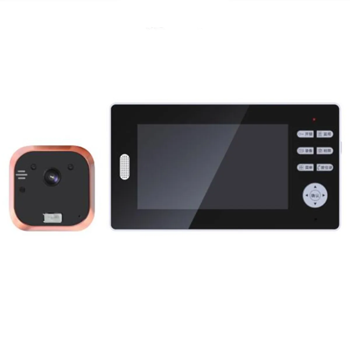 7-дюймовый беспроводной визуальный дверной просмотрщик 2 4 ГГц ИК-видеодомофон