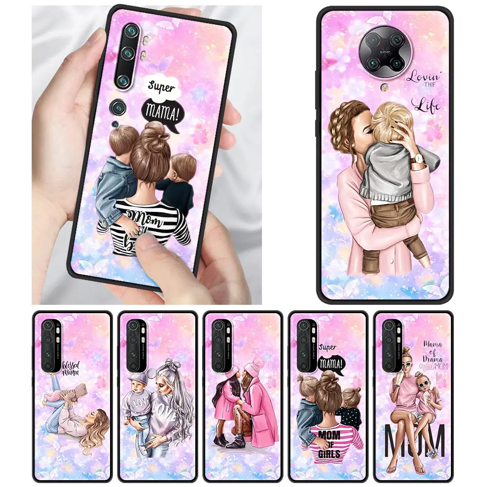 

Mom and baby Shockproof for Oppo A5 A9 2020 A31 F15 Reno 3 4 Find X2 Lite A12S A51 A71 A92S Phone Soft Case Shell