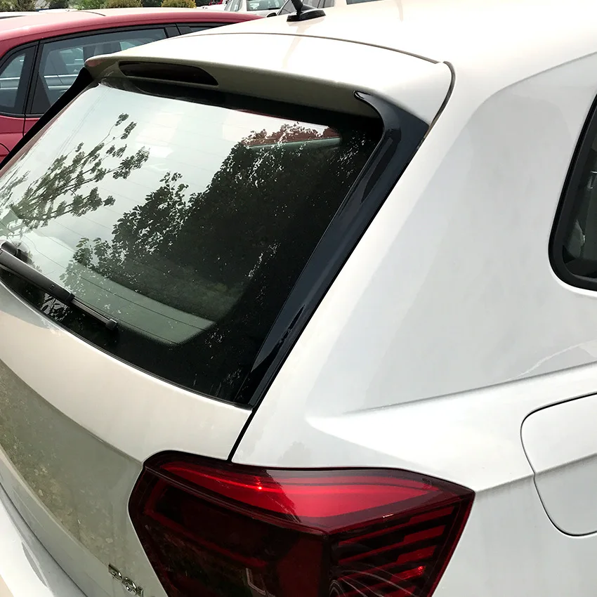 Для Volkswagen Polo MK5 2019 задний боковой Спойлер ABS накладка наклейки аксессуары для