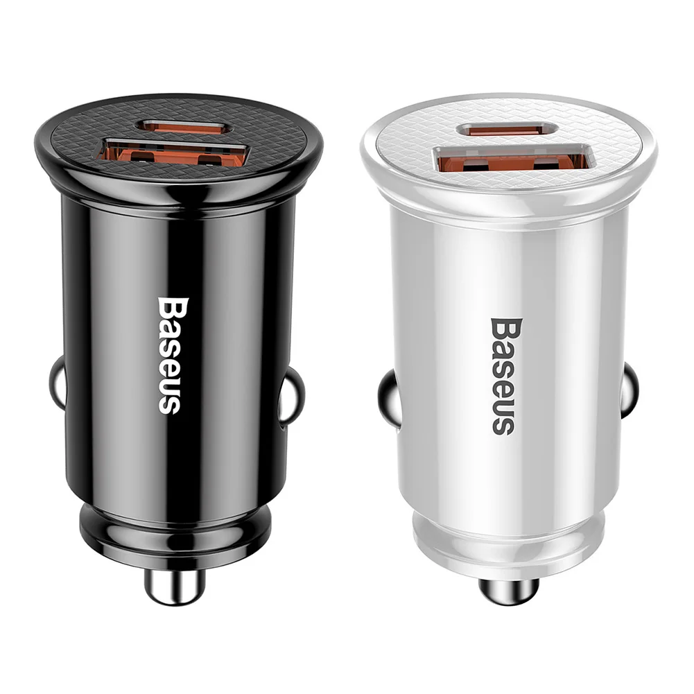 Автомобильное зарядное устройство Baseus 30 Вт с USB портом для быстрой зарядки 4 0 3 FCP