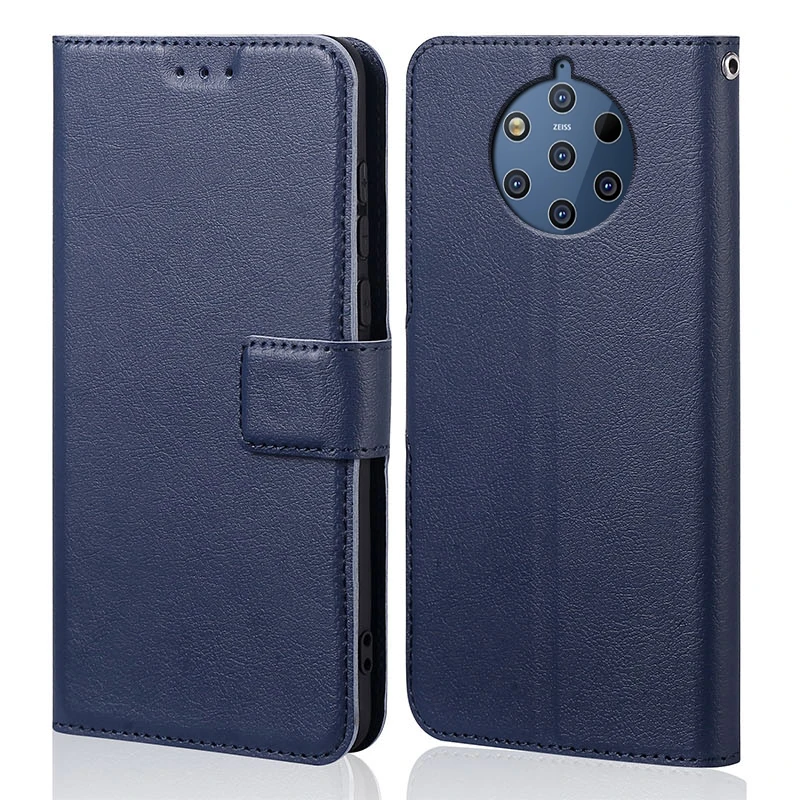 Силиконовый флип чехол для Nokia 9 Роскошный кошелек из искусственной кожи