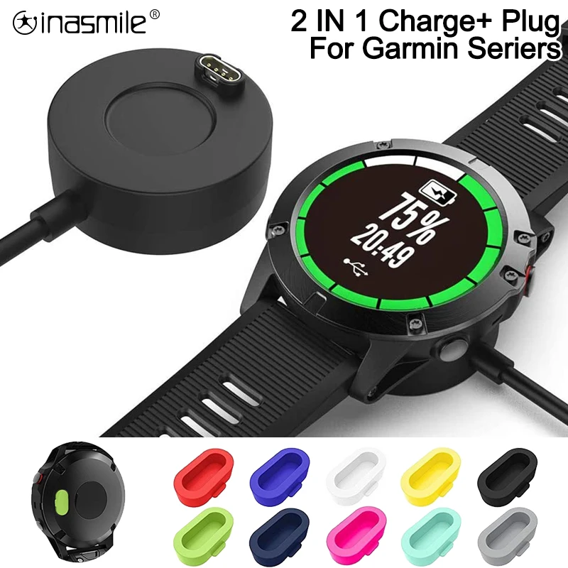 Зарядка через USB кабель для смарт-часов Garmin Vivoactive 4/3 945 245 45 Quatix Fenix 5/5S/5X Plus/6/6S/6X Pro