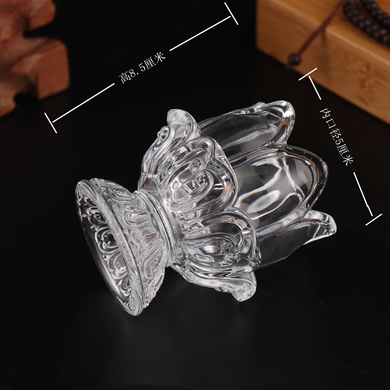 Винтажный прозрачный хрустальный подсвечник стеклянный столик скандинавский