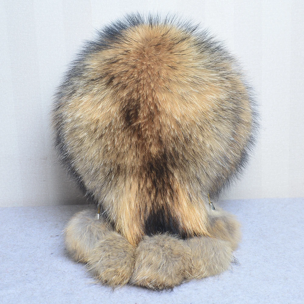 Лидер продаж русская зимняя шапка из натурального Лисьего меха теплая мягкая