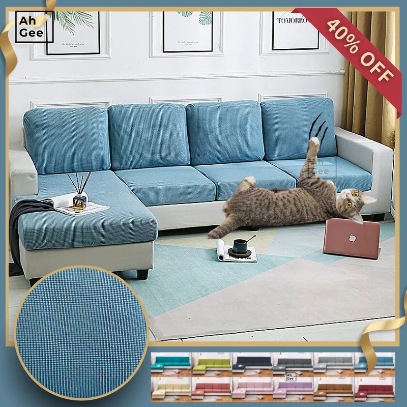 

Stretch Couch Cushion Cover Elasticated Sofa Covers Pets Sofa Cushion Cover Corner Sofa Cover For Living Room Plaids And Covers
