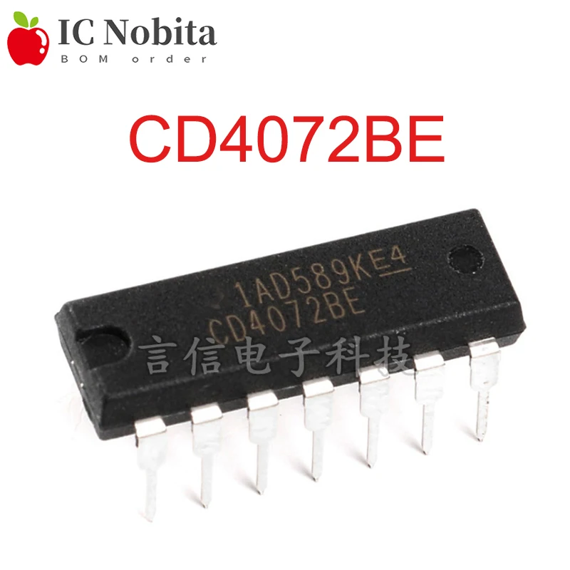 

5PCS CD4072BE DIP14 CD4072 DIP 4072BE HEF4072BP HCF4072 DIP-14 Chip IC New
