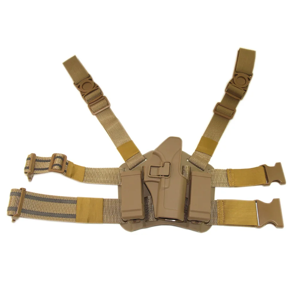 

Tactical Glock Leg Thigh Gun Pistol Holster Case Holder Paltform 2 Magazine Case Glock 17 19 G17 G19 Holster Gun Accessories