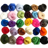set of 36 colors merino wool fibre wool roving for needle felting diy craft